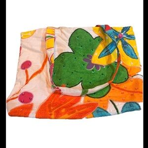 Beaded 100% Cotton Floral Shoulder Bag Milson And Louise